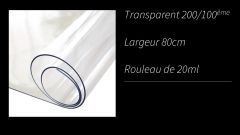 TR200/80 Transparent 2mm largeur 80cm